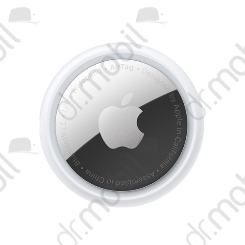 Apple AirTag bluetooth nyomkövető 1db (kulcstartóra, táskára, autóba, valós idejű nyomkövetés) fehér MX532ZY/A